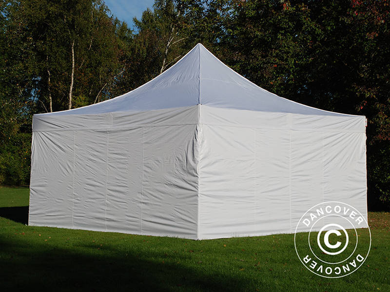 Quick-up telt FleXtents Xtreme 50 5x5m Hvit, inkl. 4 sider