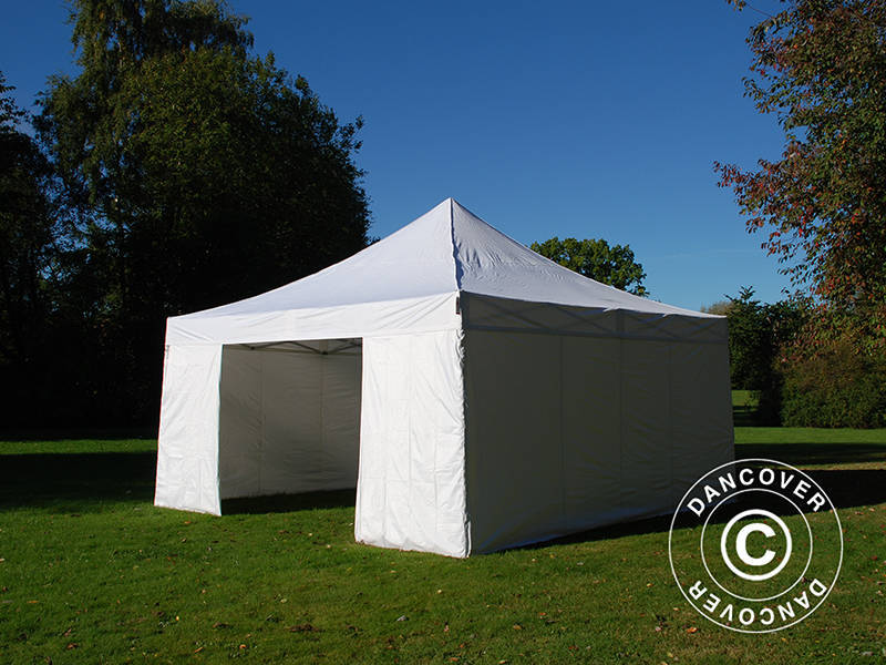 Quick-up telt FleXtents Xtreme 50 5x5m Hvit, inkl. 4 sider