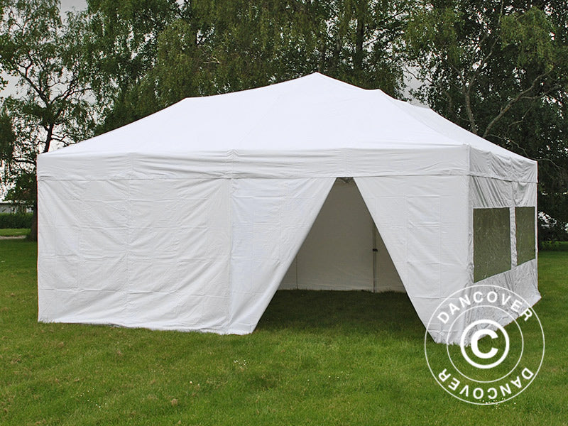 Quick-up telt FleXtents Xtreme 50 6x6m Hvit, inkl. 8 sider