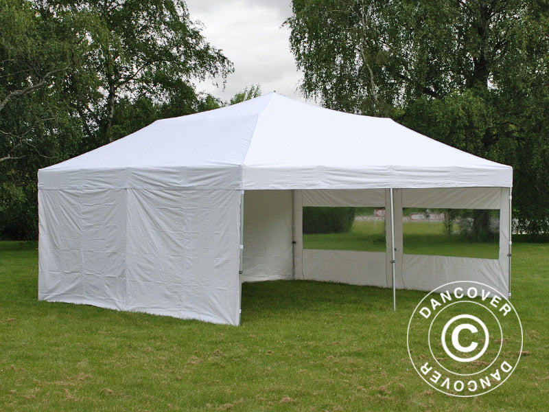 Quick-up telt FleXtents Xtreme 50 6x6m Hvit, inkl. 8 sider
