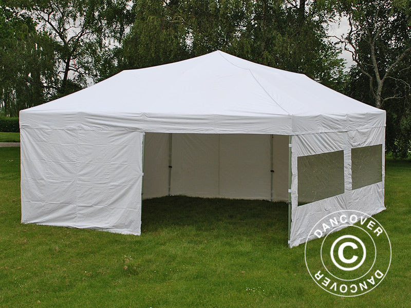 Quick-up telt FleXtents Xtreme 50 6x6m Hvit, inkl. 8 sider