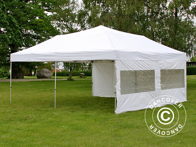 Quick-up telt FleXtents Xtreme 50 6x6m Hvit, inkl. 8 sider