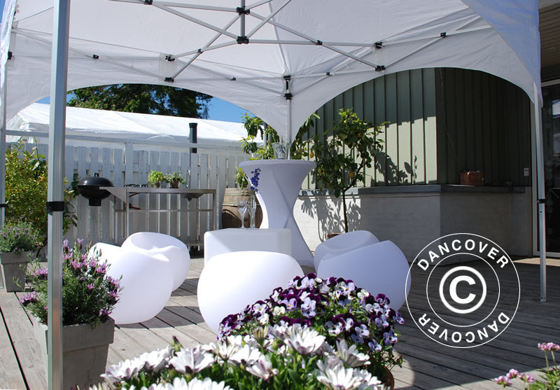 Quick-up telt FleXtents PRO "Arched" 3x3m Hvit