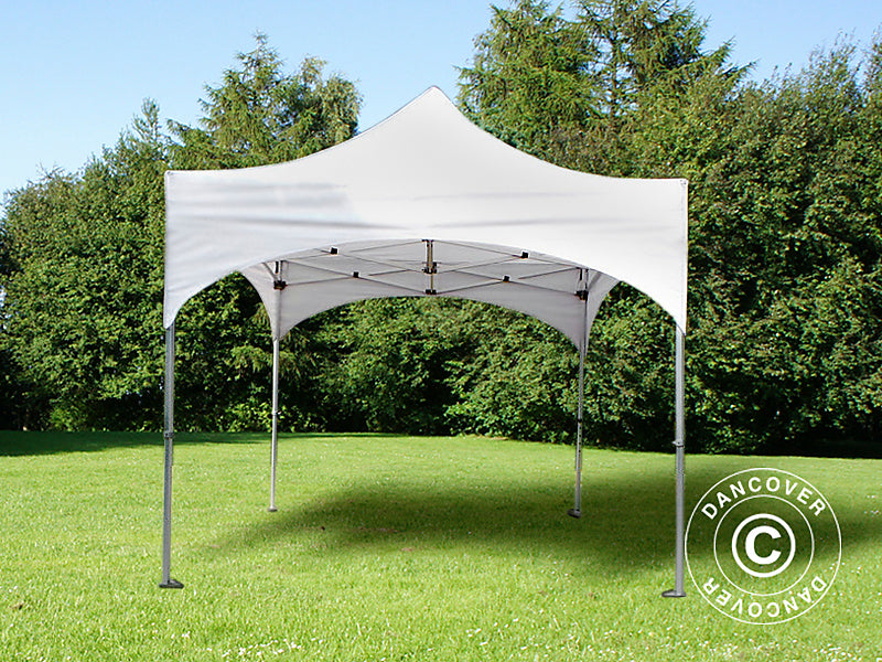 Quick-up telt FleXtents PRO "Arched" 3x3m Hvit, inkl. 4 sider