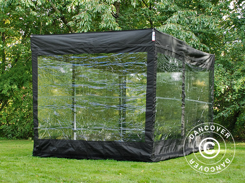 Sammenleggbar garasje FleX Carcover, 3x6m, Svart