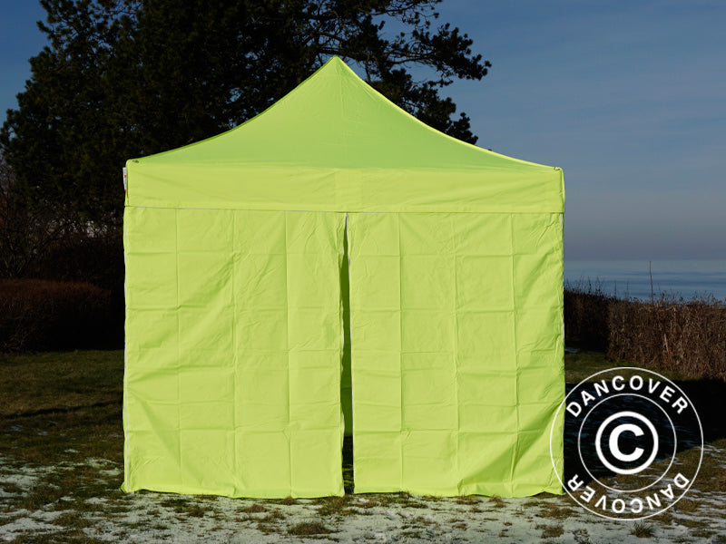 Quick-up telt FleXtents Xtreme 50 3x3m Neongul/grønn, inkl. 4 sider
