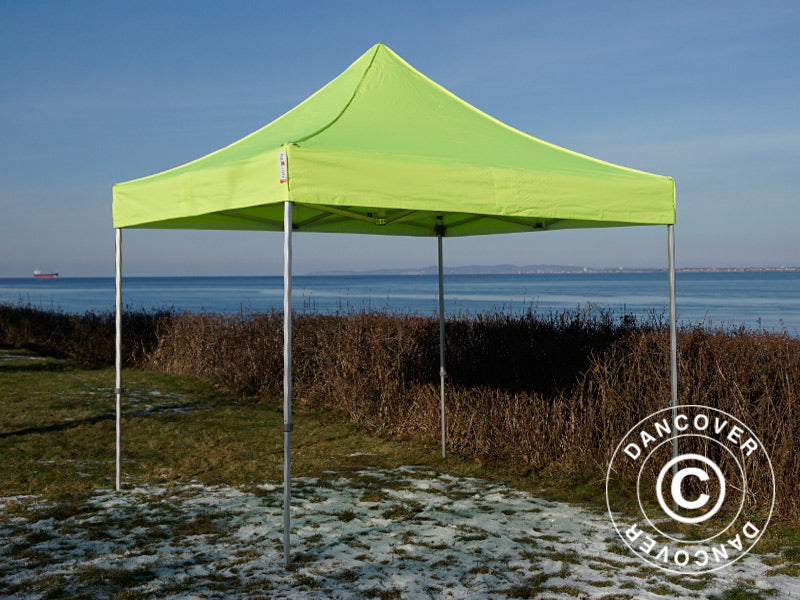 Quick-up telt FleXtents Xtreme 50 3x3m Neongul/grønn, inkl. 4 sider