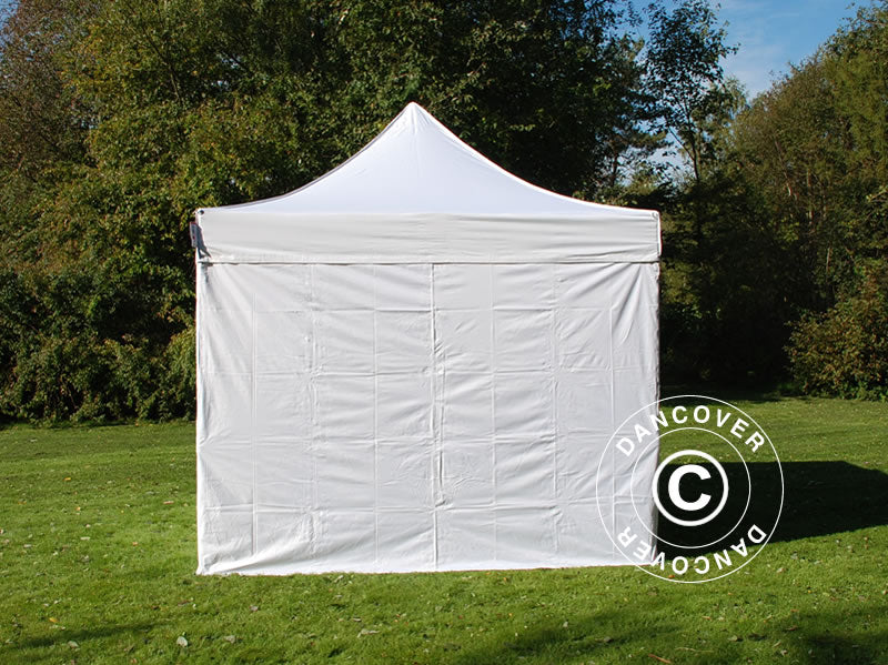 Quick-up telt FleXtents PRO 2,5x2,5m Hvit, inkl. 4 sider