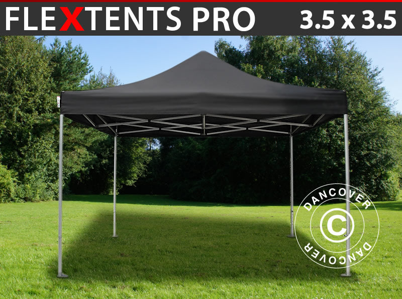 Quick-up telt FleXtents PRO 3,5x3,5m Svart