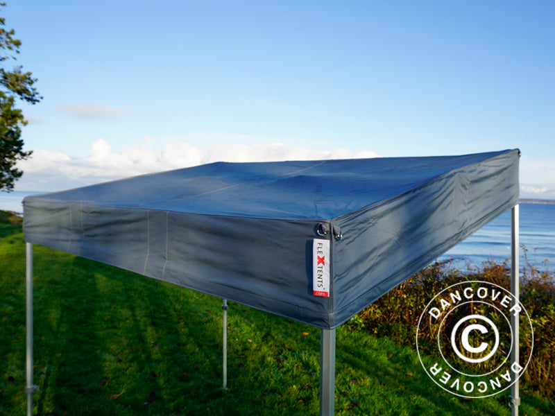 Quick-up telt FleXtents PRO Trapezo 2x3m Grå, inkl. 4 sider