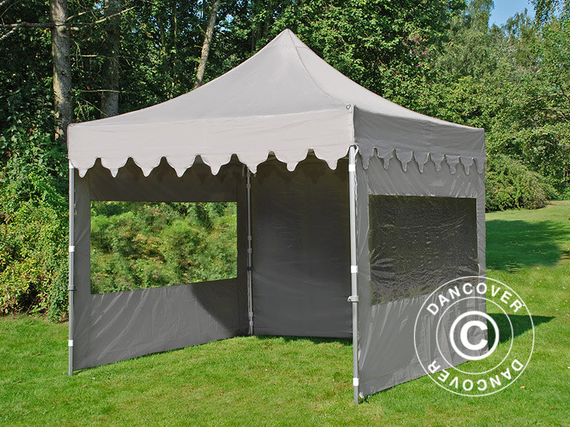 Quick-up telt FleXtents PRO "Morocco" 3x3m Latte, inkl. 4 sider
