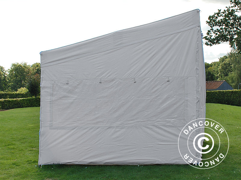 Quick-up telt FleXtents PRO Trapezo 3x3m Hvit, inkl. 4 sider