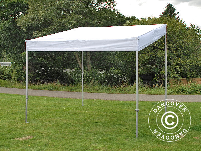 Quick-up telt FleXtents PRO Trapezo 3x3m Hvit, inkl. 4 sider