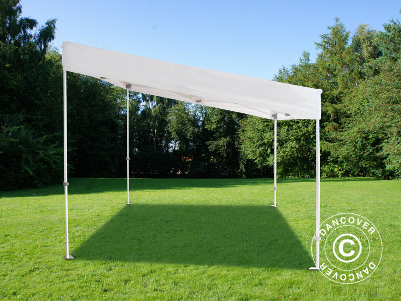 Quick-up telt FleXtents PRO Trapezo 3x3m Hvit, inkl. 4 sider