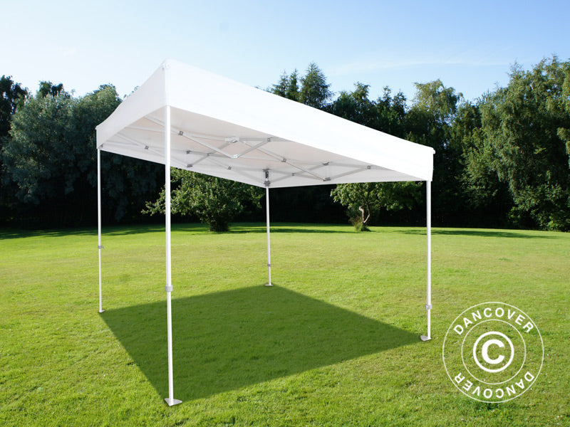 Quick-up telt FleXtents PRO Trapezo 3x3m Hvit, inkl. 4 sider