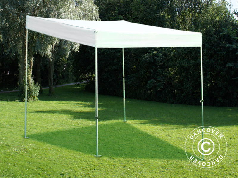 Quick-up telt FleXtents PRO Trapezo 3x3m Hvit, inkl. 4 sider
