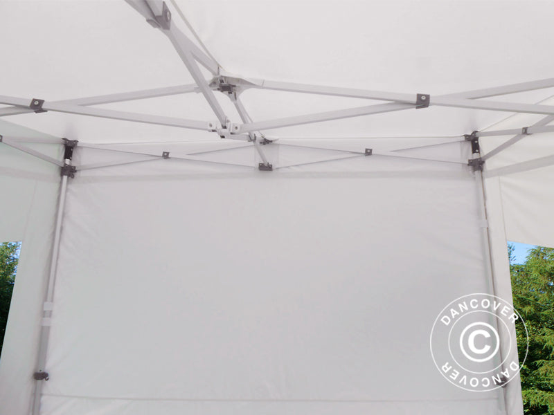 Quick-up telt FleXtents PRO Trapezo 3x3m Hvit, inkl. 4 sider