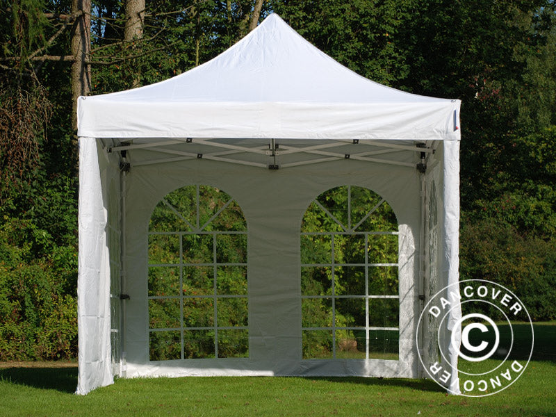 Quick-up telt FleXtents Xtreme 50 Vintage Style 3x3m Hvit, inkl. 4 sider