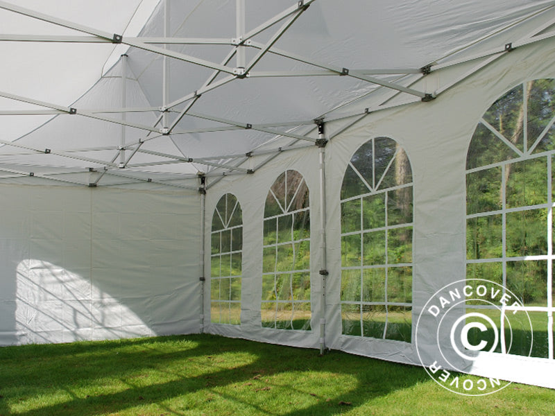Quick-up telt FleXtents PRO Vintage Style 3x6m Hvit, inkl. 6 sider