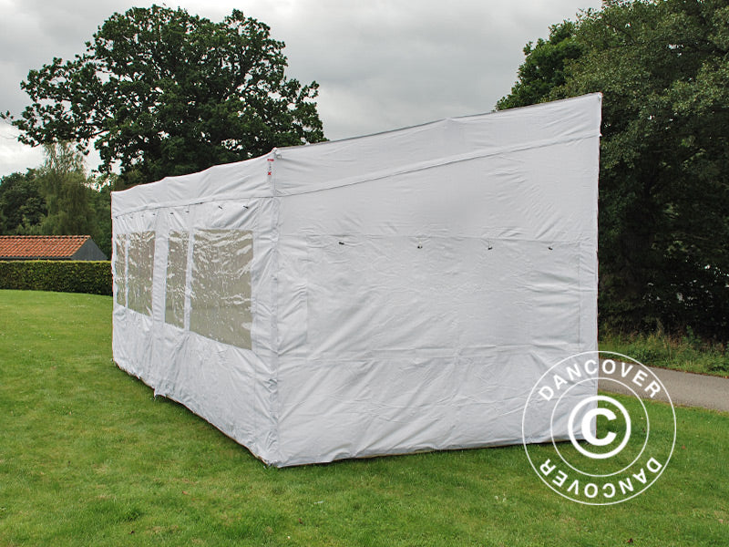 Quick-up telt FleXtents PRO Trapezo 3x6m Hvit, inkl. 4 sider