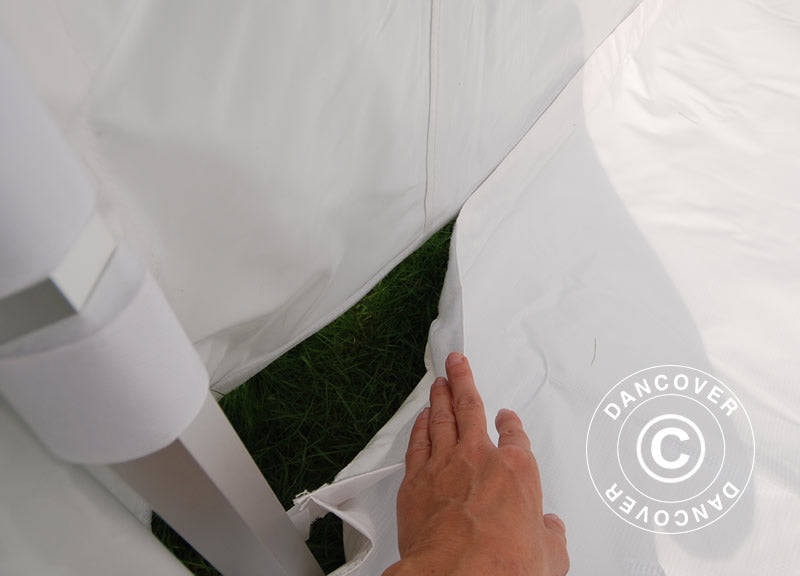 Quick-up telt FleXtents PRO Trapezo 3x6m Hvit, inkl. 4 sider