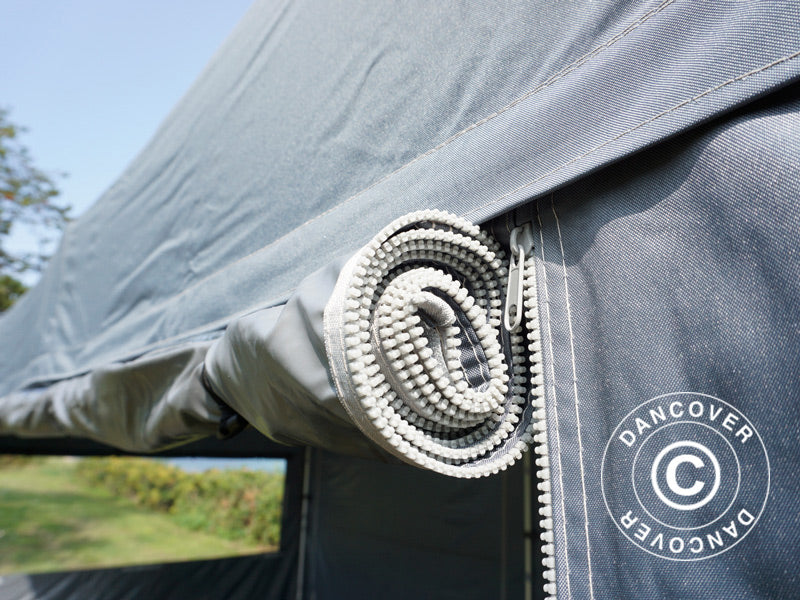 Quick-up telt FleXtents PRO Trapezo 3x6m Grå, inkl. 4 sider