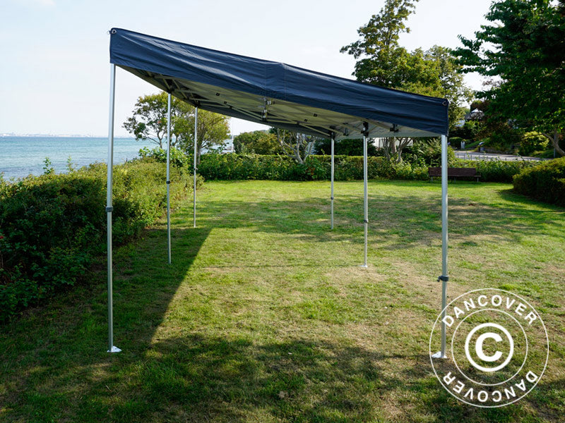 Quick-up telt FleXtents PRO Trapezo 3x6m Grå, inkl. 4 sider