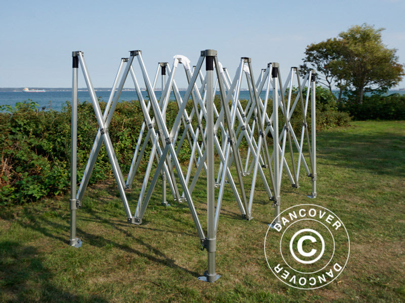 Quick-up telt FleXtents PRO Trapezo 3x6m Grå, inkl. 4 sider