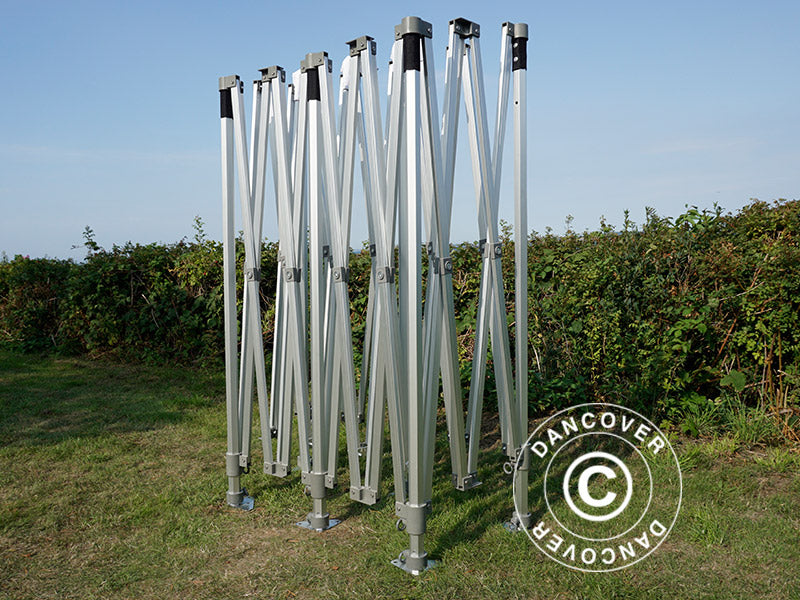 Quick-up telt FleXtents PRO Trapezo 3x6m Grå, inkl. 4 sider