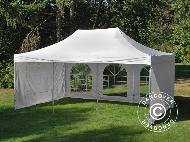 Quick-up telt FleXtents Xtreme 50 Vintage Style 4x6m Hvit, inkl. 8 sider