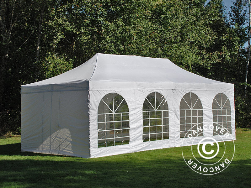 Quick-up telt FleXtents Xtreme 50 Vintage Style 4x8m Hvit, inkl. 6 sider