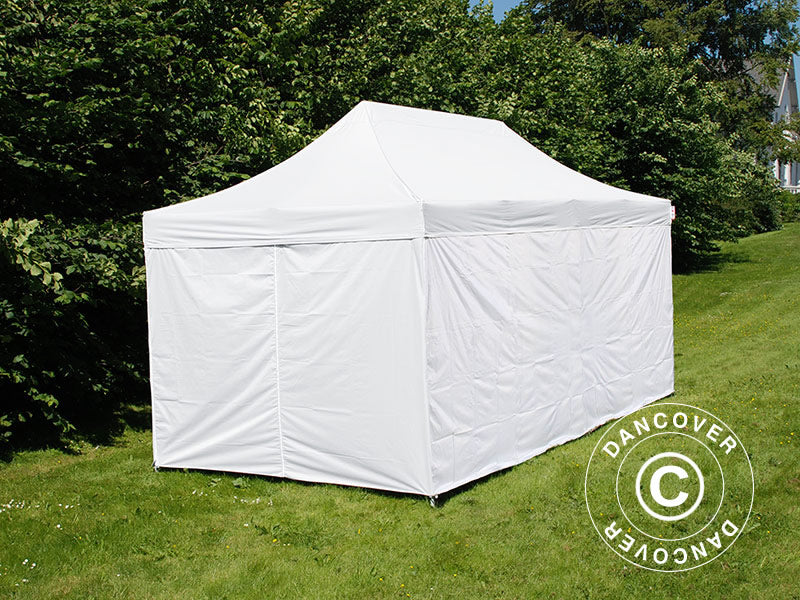 Quick-up telt FleXtents® Xtreme 50, Medisinsk & nødtelt, 3x6m, hvit, inkl. 6 sidevegger