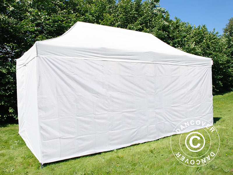 Quick-up telt FleXtents® Xtreme 50, Medisinsk & nødtelt, 3x6m, hvit, inkl. 6 sidevegger