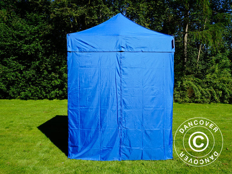 Quick-up telt FleXtents Basic v.2, 2x2m Blå, inkl. 4 sider
