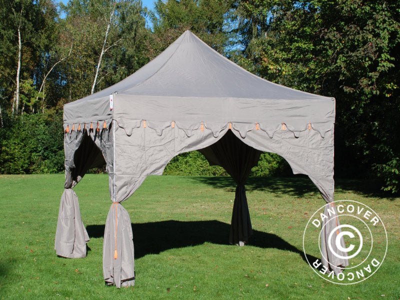 Quick-up telt FleXtents PRO Steel "Raj" 3x3m Latte/Oransje