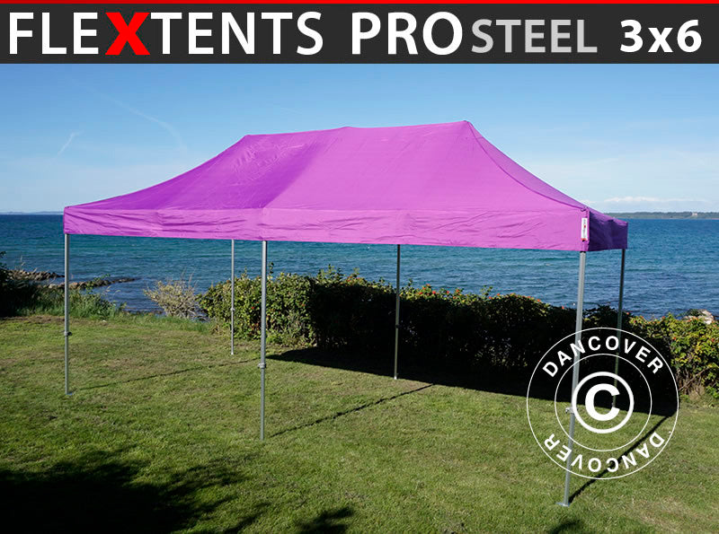 Quick-up telt FleXtents PRO Steel 3x6m Lilla