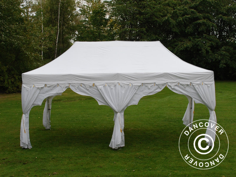 Quick-up telt FleXtents PRO Steel "Raj" 3x6m Hvit/Gull