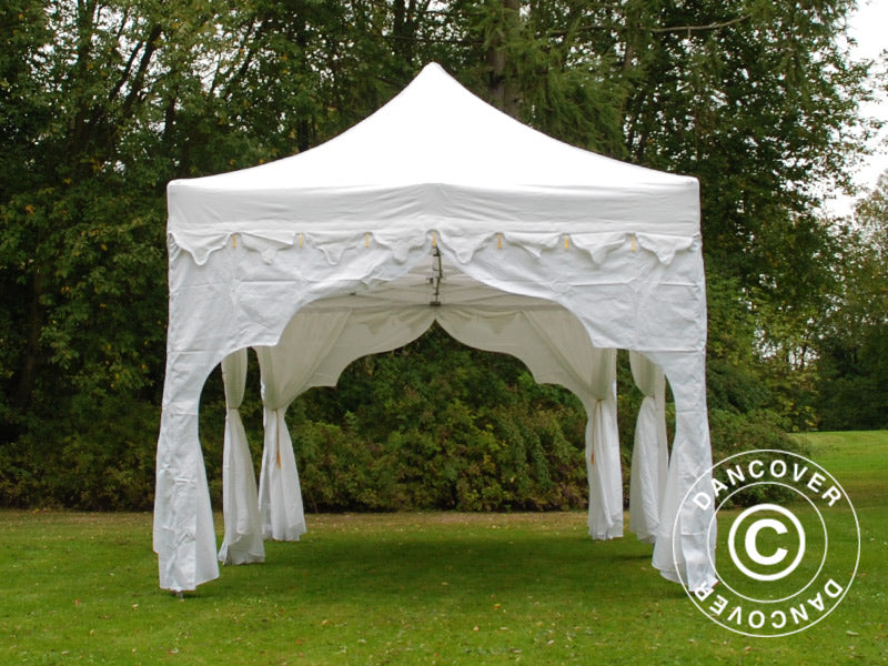 Quick-up telt FleXtents PRO Steel "Raj" 3x6m Hvit/Gull