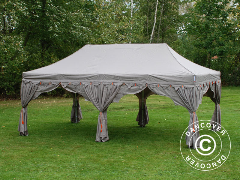 Quick-up telt FleXtents PRO Steel "Raj" 3x6m Latte/Oransje