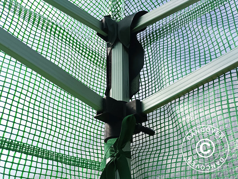 FleX drivhus 3x3m, PE, Transparent/Grønn