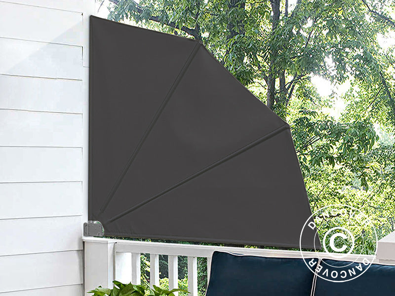 Foldeskjerm 1,4x1,4m, grå