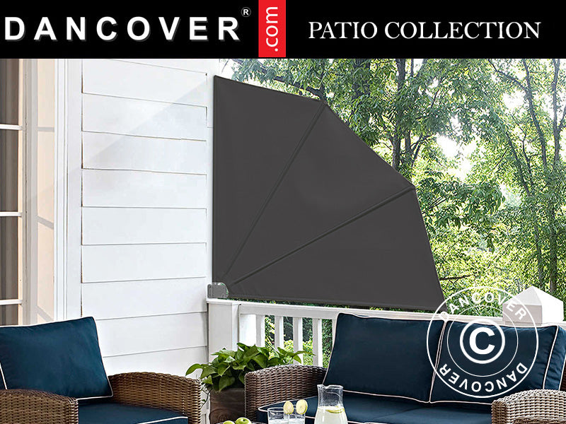 Foldeskjerm 1,4x1,4m, grå