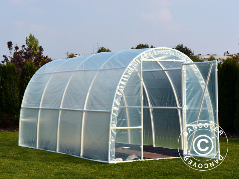 Polytunnel Drivhus 130, 2,2x3x1,9m, 6,6m², Transparent