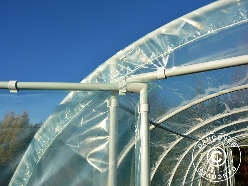 Polytunnel Drivhus 130, 3x6x2,1m, 18m², Transparent