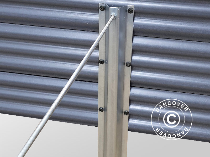 Høybed, 0,75x1,5x0,3m, Grå BARE 4 STK. IGJEN