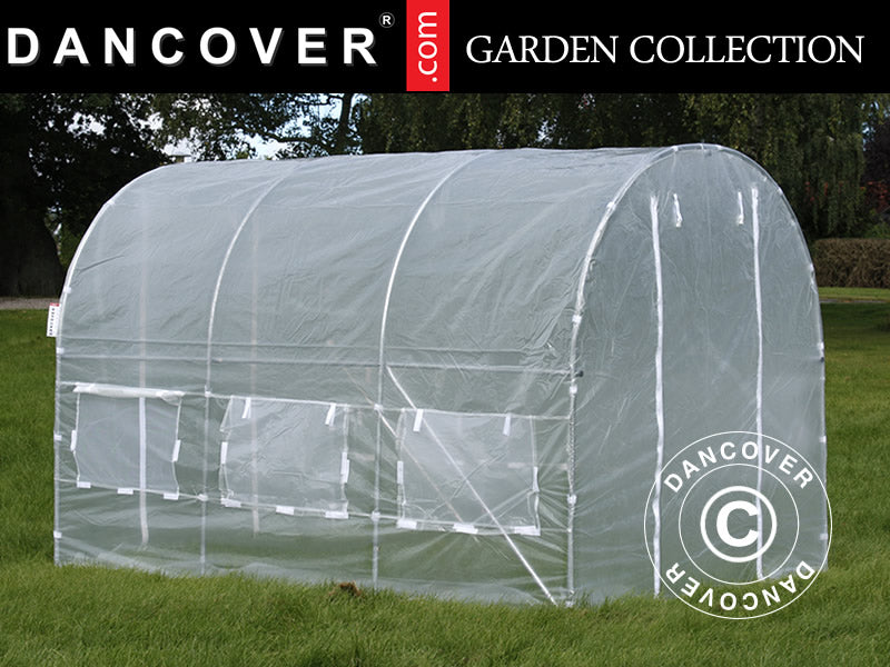 Polytunnel Drivhus 2x3x2m, 6m², Transparent