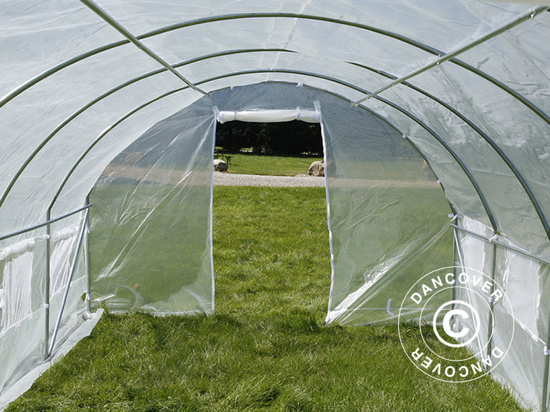 Polytunnel Drivhus 3x3x2m, 9m², Transparent
