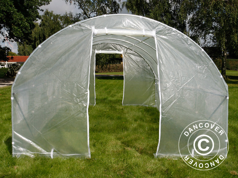 Polytunnel Drivhus 3x6x2m, 18m², Transparent