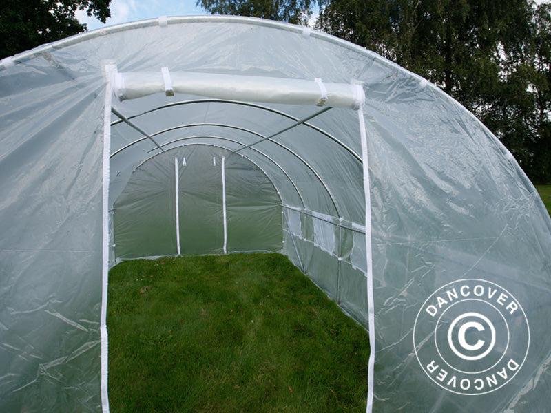 Polytunnel Drivhus 3x6x2m, 18m², Transparent