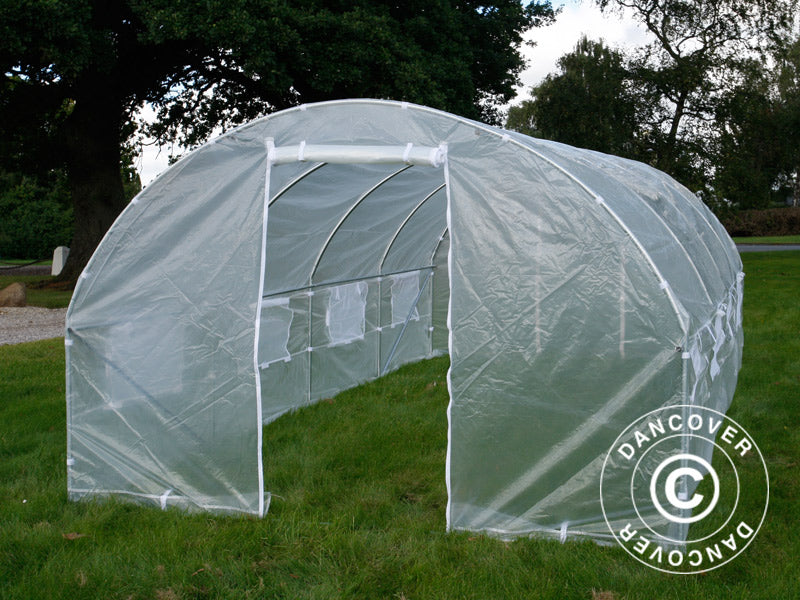 Polytunnel Drivhus 3x6x2m, 18m², Transparent